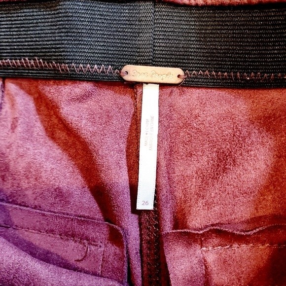 Free People Faux Leather Leggings size 26 NWOT - Picture 4 of 9